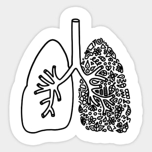 Healthy lungs Sticker